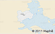 Classic Style 3D Map of Haderslev, single color outside