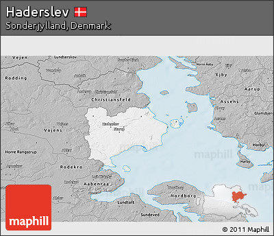 Gray 3D Map of Haderslev