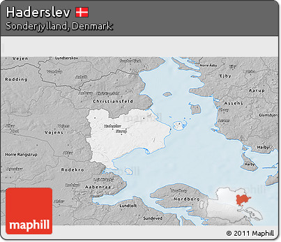 Gray 3D Map of Haderslev