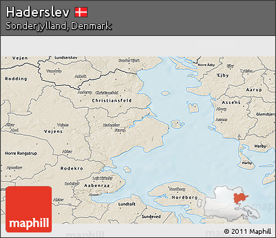 Shaded Relief 3D Map of Haderslev