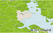 Shaded Relief 3D Map of Haderslev, physical outside