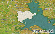Shaded Relief 3D Map of Haderslev, satellite outside