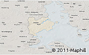 Shaded Relief 3D Map of Haderslev, semi-desaturated