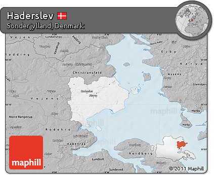 Gray Map of Haderslev
