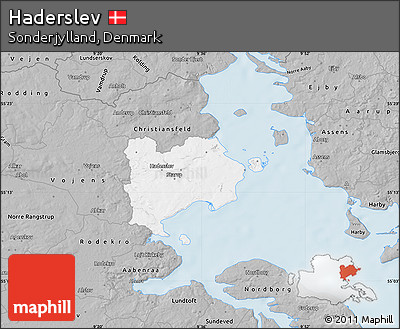 Gray Map of Haderslev