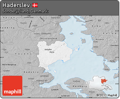 Gray Map of Haderslev