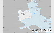 Gray Map of Haderslev, single color outside