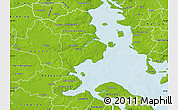 Physical Map of Haderslev