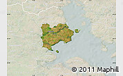 Satellite Map of Haderslev, lighten