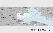 Gray Panoramic Map of Haderslev