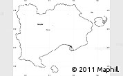 Blank Simple Map of Haderslev, cropped outside