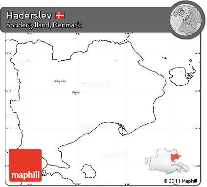 Blank Simple Map of Haderslev