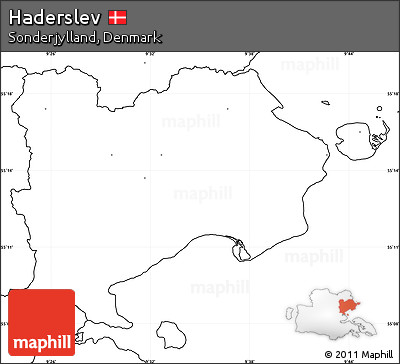 Blank Simple Map of Haderslev, no labels