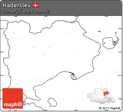 Blank Simple Map of Haderslev, no labels