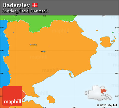 Political Simple Map of Haderslev