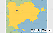 Savanna Style Simple Map of Haderslev