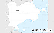 Silver Style Simple Map of Haderslev