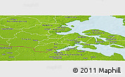 Physical Panoramic Map of Lundtoft