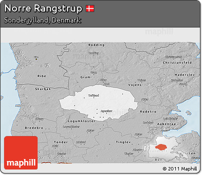 Gray 3D Map of Norre Rangstrup
