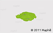 Physical 3D Map of Norre Rangstrup, cropped outside