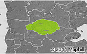 Physical 3D Map of Norre Rangstrup, desaturated
