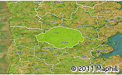 Physical 3D Map of Norre Rangstrup, satellite outside