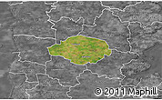 Satellite 3D Map of Norre Rangstrup, desaturated