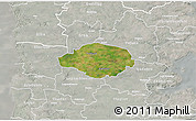 Satellite 3D Map of Norre Rangstrup, lighten, semi-desaturated