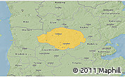 Savanna Style 3D Map of Norre Rangstrup