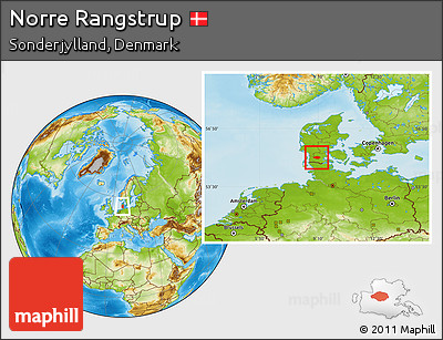 Physical Location Map of Norre Rangstrup