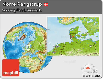 Physical Location Map of Norre Rangstrup