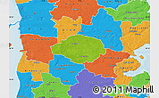 Physical Map of Norre Rangstrup, political outside