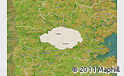 Shaded Relief Map of Norre Rangstrup, satellite outside