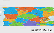 Political Panoramic Map of Norre Rangstrup