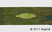 Satellite Panoramic Map of Norre Rangstrup, darken