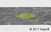 Satellite Panoramic Map of Norre Rangstrup, desaturated