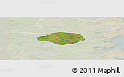 Satellite Panoramic Map of Norre Rangstrup, lighten