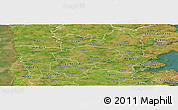 Satellite Panoramic Map of Norre Rangstrup