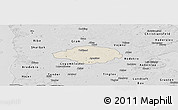 Shaded Relief Panoramic Map of Norre Rangstrup, desaturated