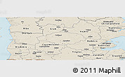 Shaded Relief Panoramic Map of Norre Rangstrup