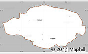 Gray Simple Map of Norre Rangstrup, cropped outside