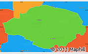 Political Simple Map of Norre Rangstrup