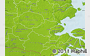 Physical Map of Rodekro
