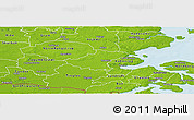Physical Panoramic Map of Rodekro