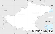 Silver Style Simple Map of Rodekro