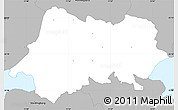Gray Simple Map of Fladsa