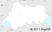 Silver Style Simple Map of Fladsa