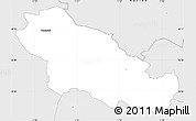 Silver Style Simple Map of Holmegaard