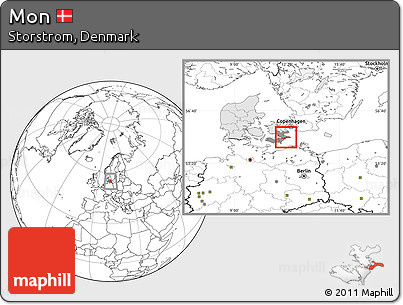 Blank Location Map of Mon, highlighted country, highlighted parent region