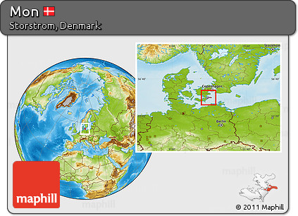 Physical Location Map of Mon